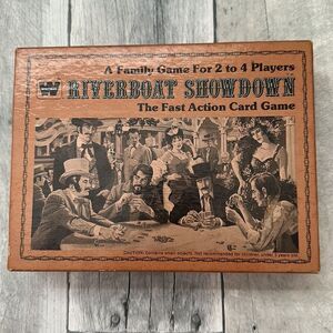 Riverboat Showdown (RARE) The Fast Action Card Game Vintage MCM 1976